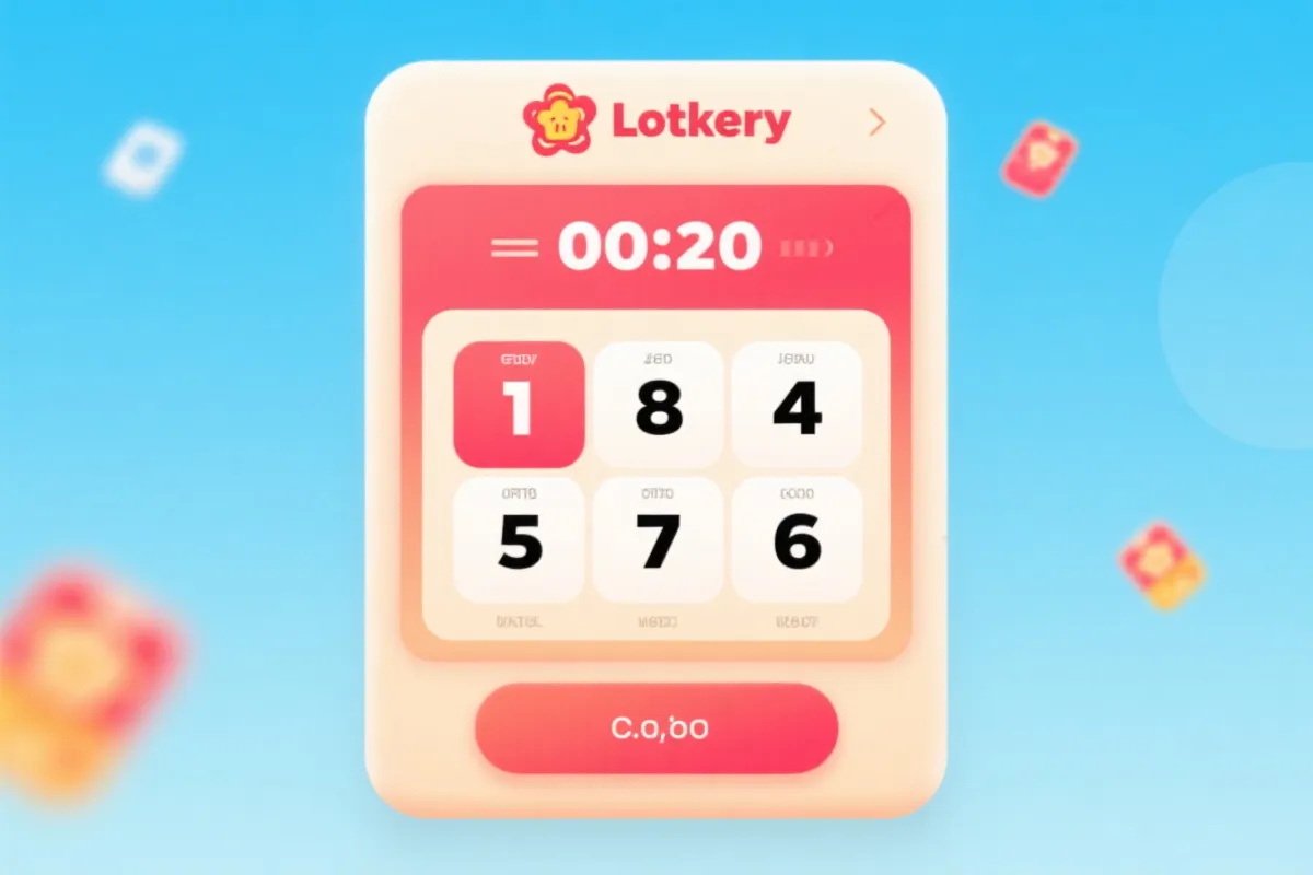 开奖直播界面示意图